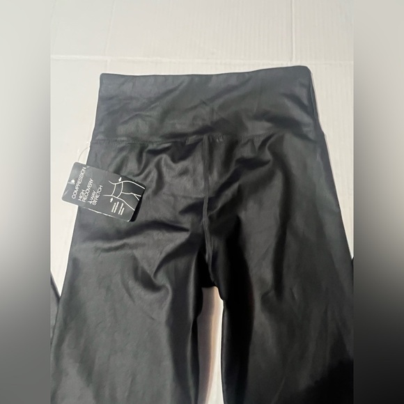 INC International Concepts Black Faux Leather Leggings - Picture 9 of 10